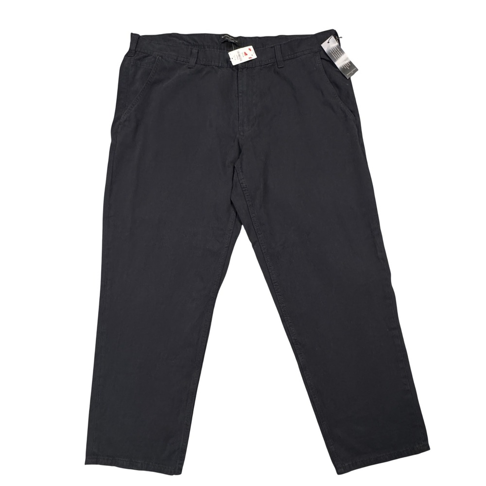 NWT Banana Republic Athletic Fit Mens Black Chinos Pants‎ Tag Size 38x32